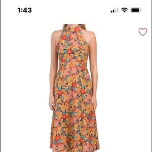 Tahari ASLColorful fall dress